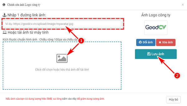 Chinh sua thong tin ho so doanh nghiep