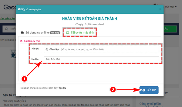 Cach ung tuyen viec lam hieu qua tren Joboko