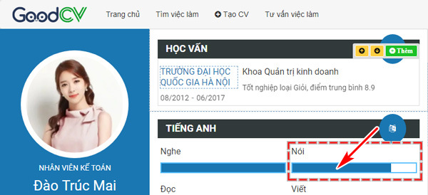 Sua ho so xin viec, CV theo mau co san