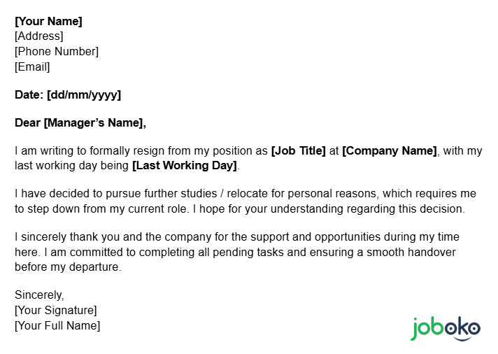 mau resignation letter chuan