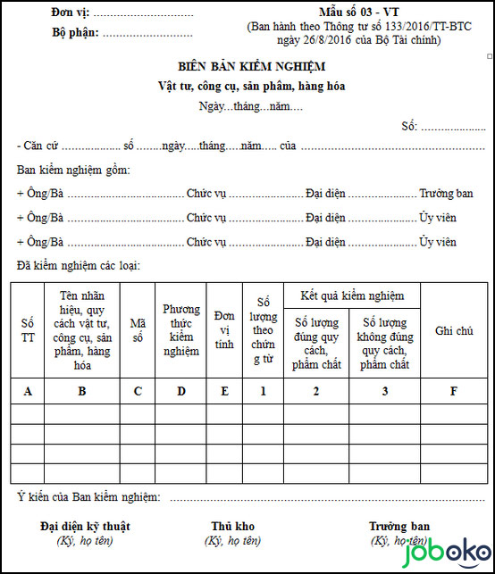 mau bien ban kiem nghiem vat tu cong cu san pham hang hoa 2