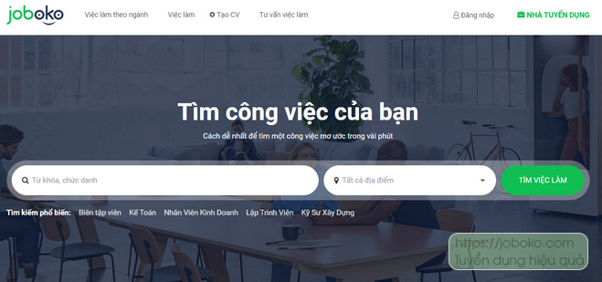 Top Job Search Engine tuyen dung hieu qua nhat hien nay