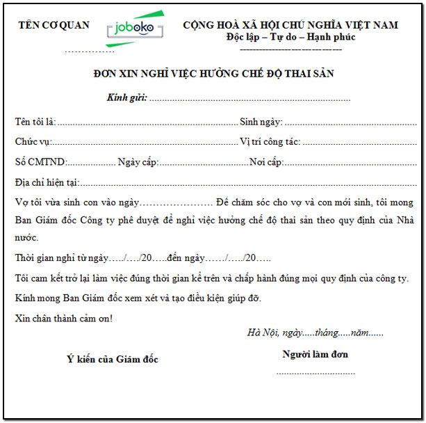 mau don xin nghi thai san 4