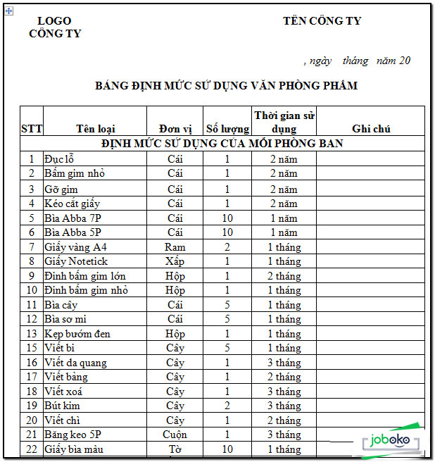 mau quan ly va su dung van phong pham 3