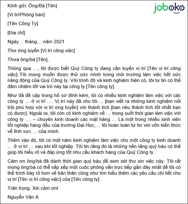 mau thu gioi thieu ban than ngan gon khi gui cv xin viec 2