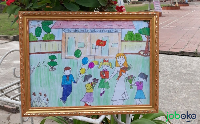 tranh ve co giao va hoc sinh 7