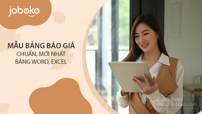 Mẫu bảng báo giá chuẩn, mới nhất bằng word, excel Mẫu bảng báo giá chuẩn, mới nhất bằng word, excel