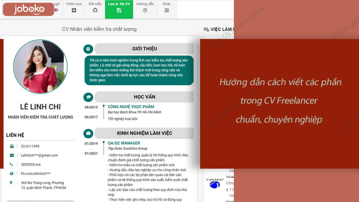 cach tao cv freelancer truc tuyen 3