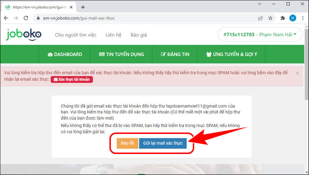 Cach tao tai khoan nha tuyen dung tren JobOKO
