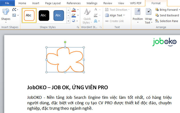 Cach ve hinh trong word